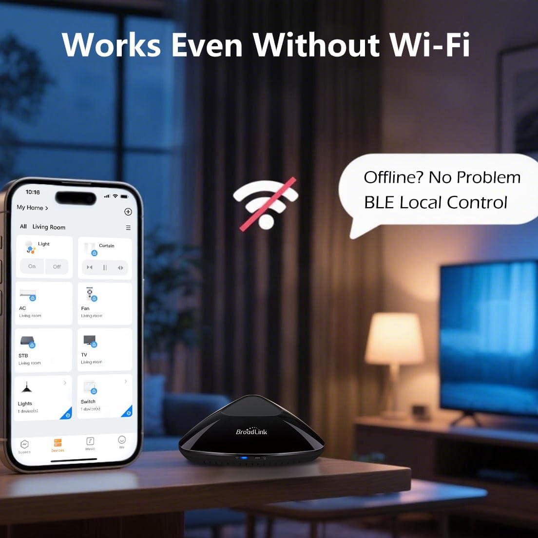 prodotto Hub Domotico WiFi Broadlink RM MAX per controllo dispositivi smart immagine 3