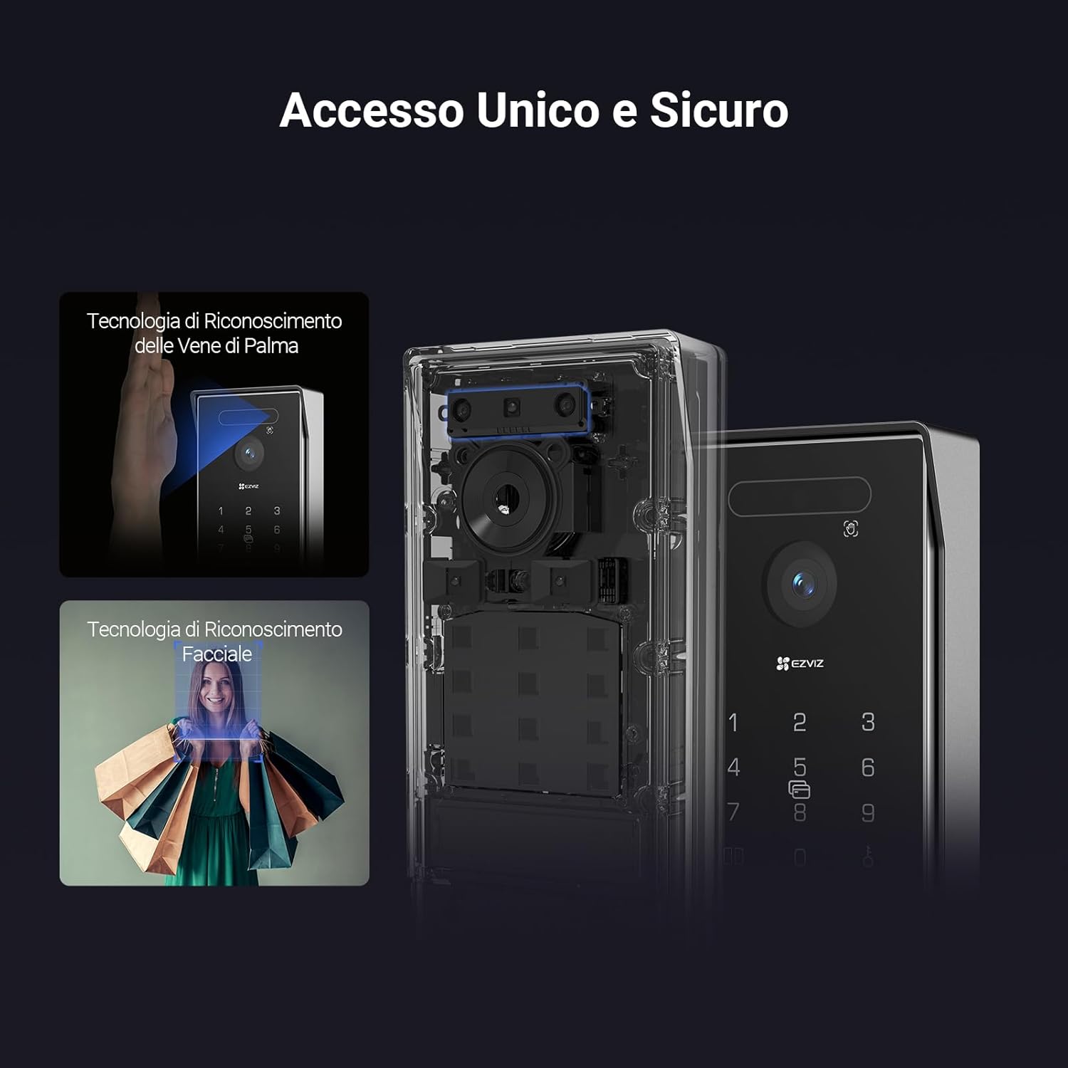 videocamera di sorveglianza Videocamera di sorveglianza 4K con citofono touch e sblocco App HP7 Pro immagine 2