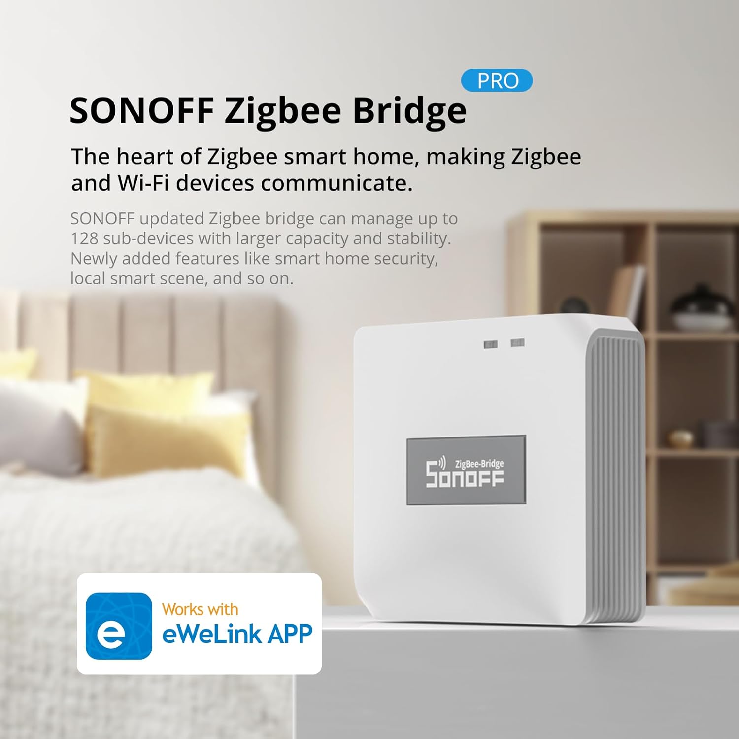 prodotto SONOFF Zigbee Hub Bridge Pro – Gateway Smart con WiFi e controllo app immagine 2