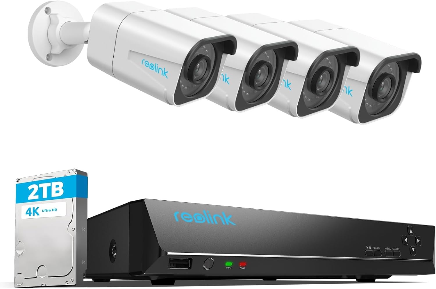 prodotto Kit Videosorveglianza Esterno 4K PoE con NVR e 4 Telecamere immagine principale
