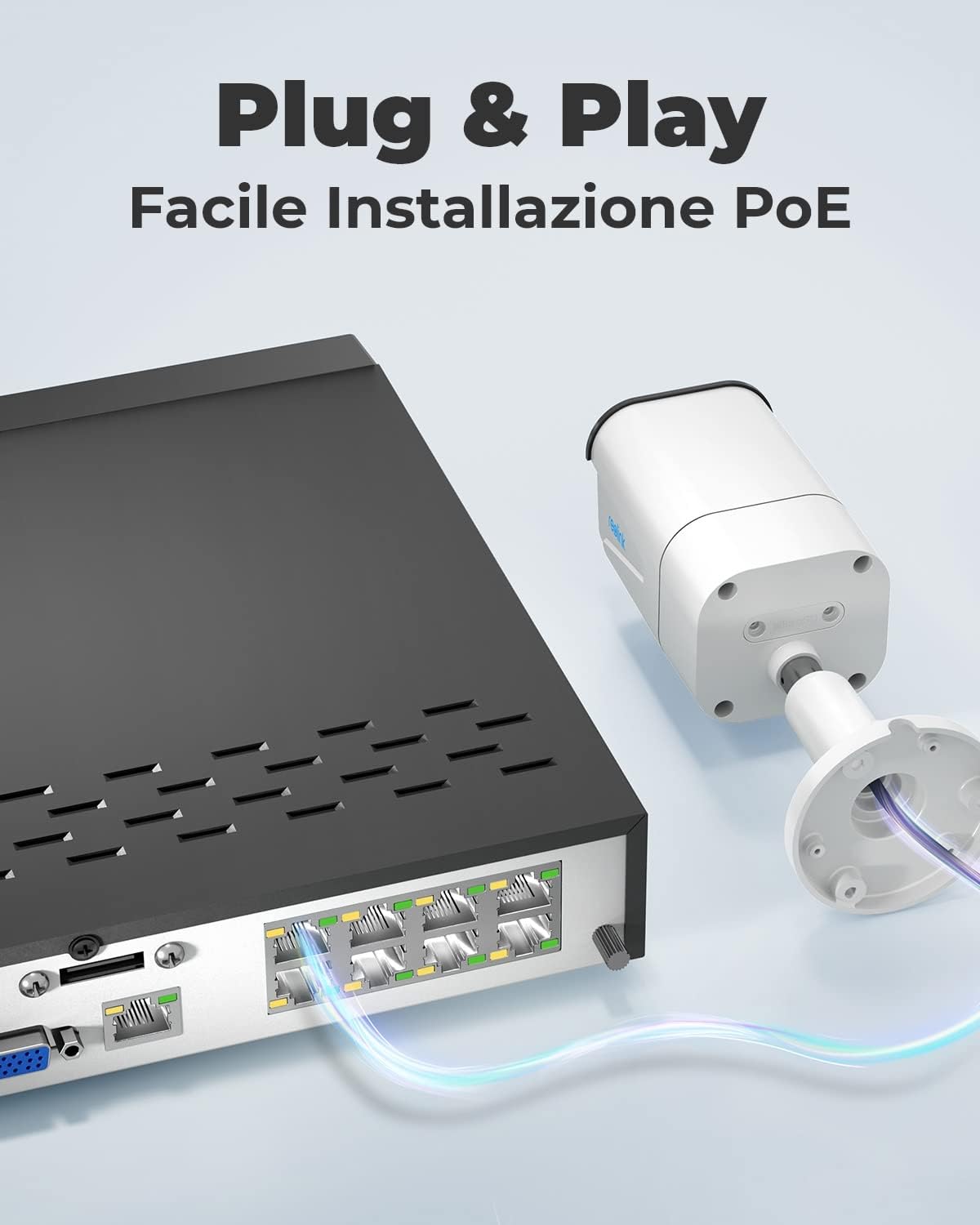 prodotto Kit Videosorveglianza Esterno 4K PoE con NVR e 4 Telecamere immagine 5