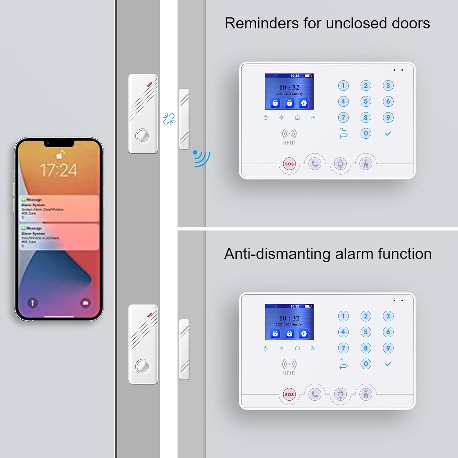 allarme casa dome Allarme Casa Dome WiFi 4G kit antifurto wireless con App Smartlife immagine 4