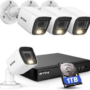 Kit videosorveglianza 8 canali 3K Lite con AI e 1TB HDD per sicurezza casa