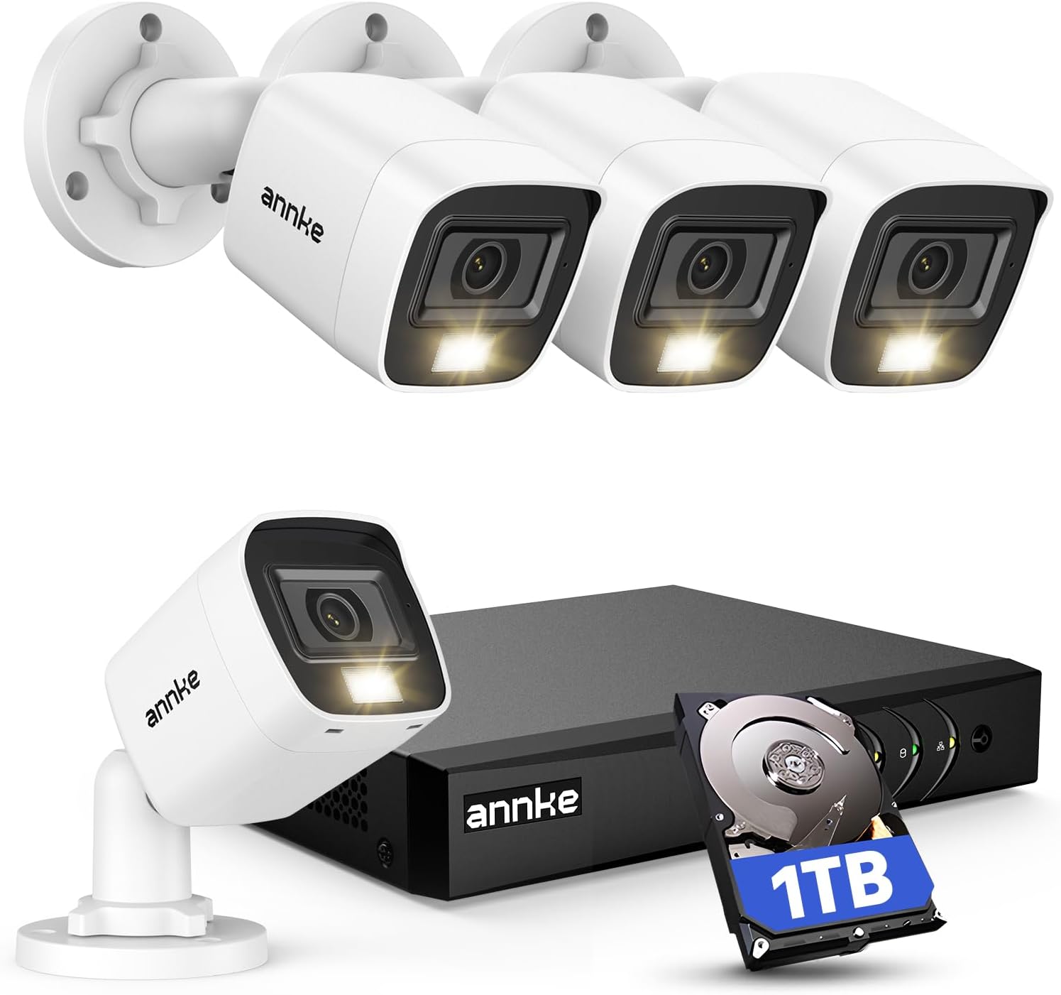 prodotto Kit videosorveglianza 8 canali 3K Lite con AI e 1TB HDD per sicurezza casa immagine principale