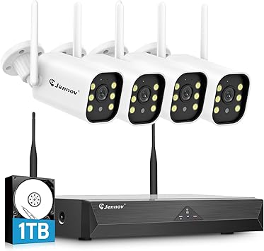 5MP Kit videosorveglianza 5MP WiFi con visione notturna a colori e audio bidirezionale immagine principale