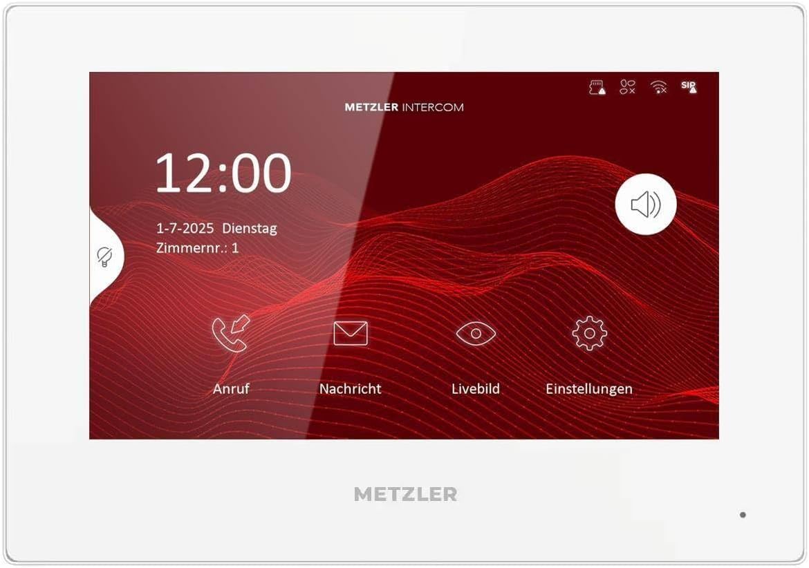 prodotto Videocitofono Metzler completo con display touchscreen e 3 monitor interni immagine 3