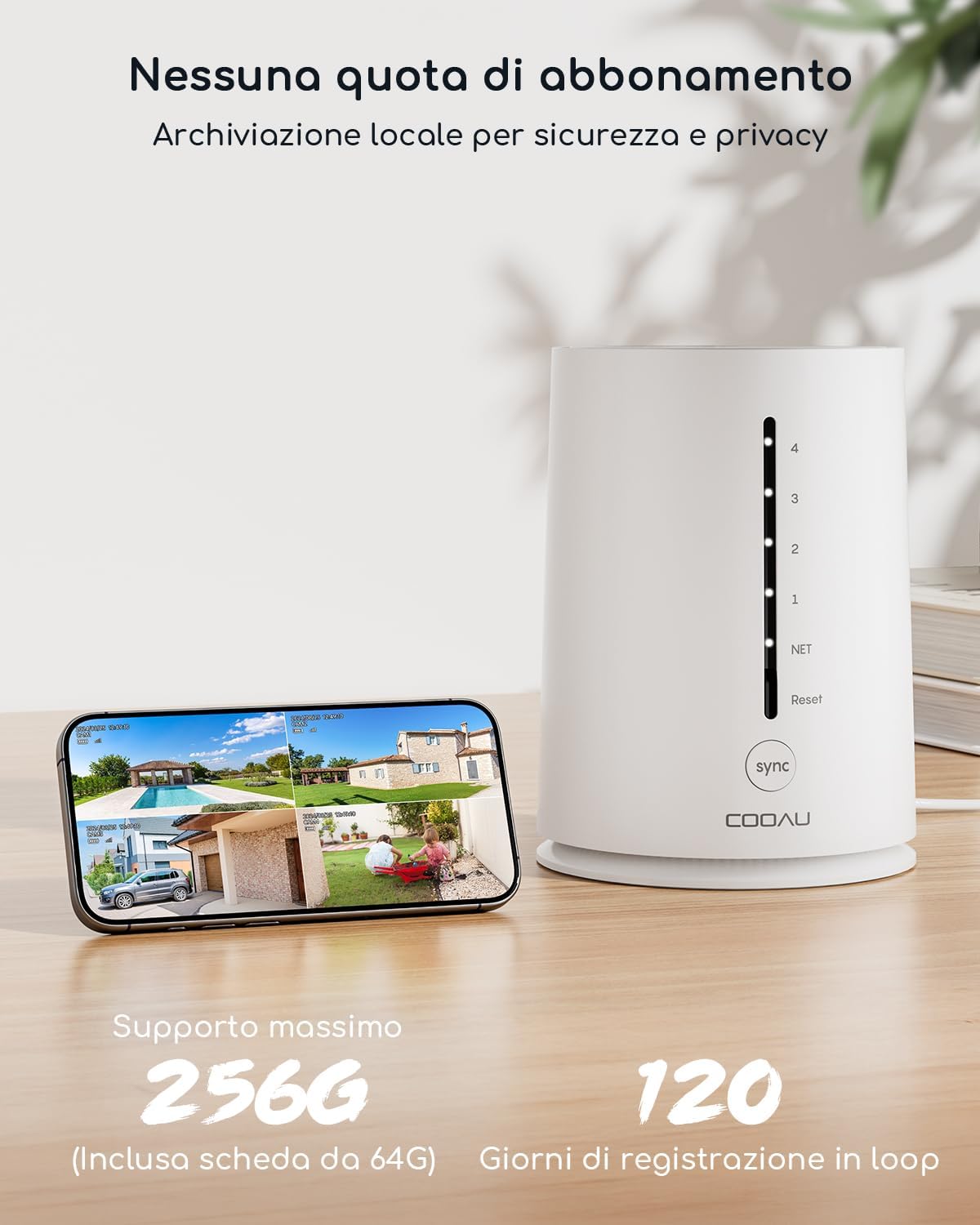 videocamera WiFi dome 4MP Videocamera WiFi dome 4MP esterno con visione notturna a colori immagine 2