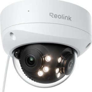 Videocamera PoE 16MP per Esterno con Doppio Obiettivo e Antivandalo