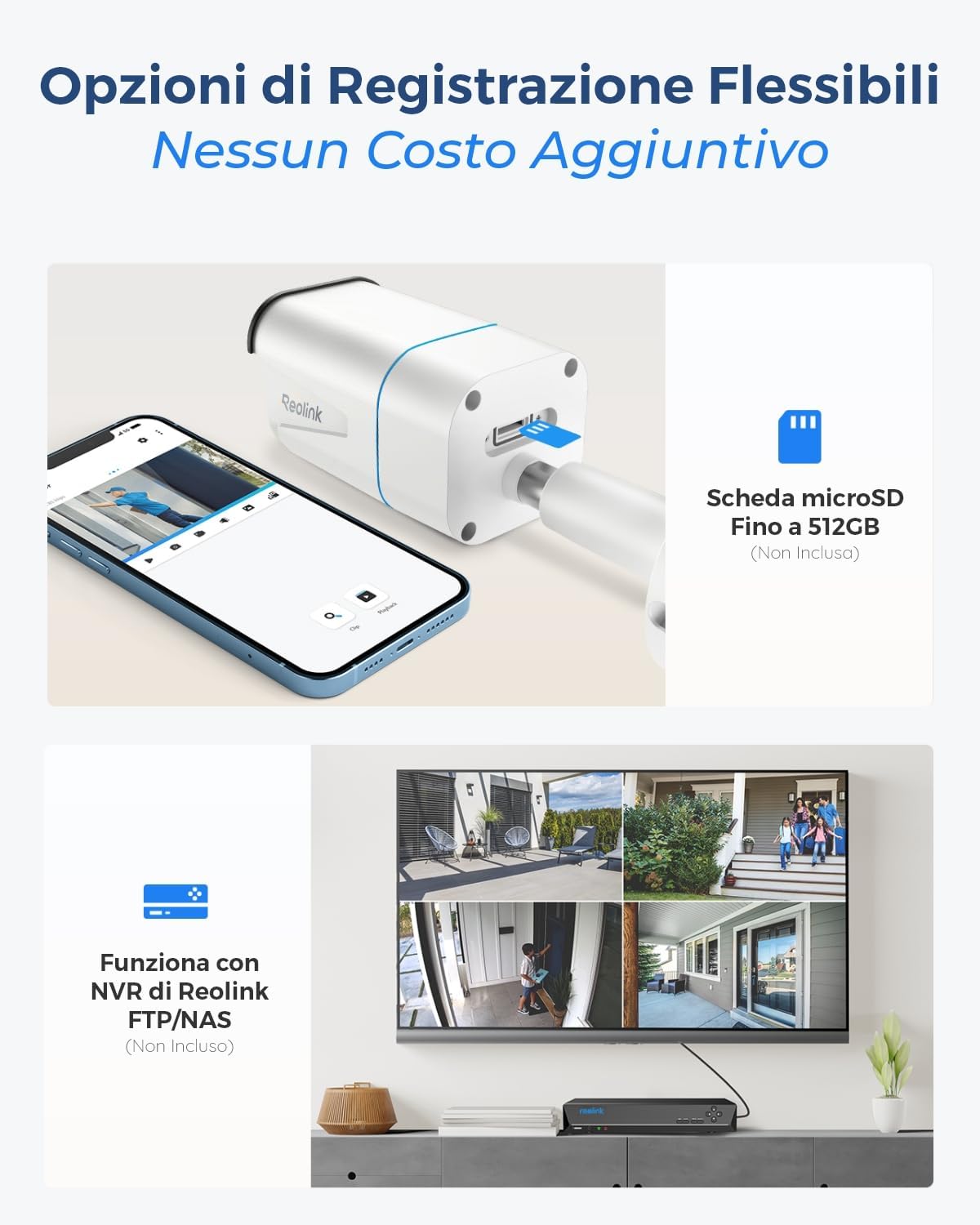 videocamera PoE Videocamera PoE Esterno 4K Reolink con Zoom Ottico 5X immagine 6