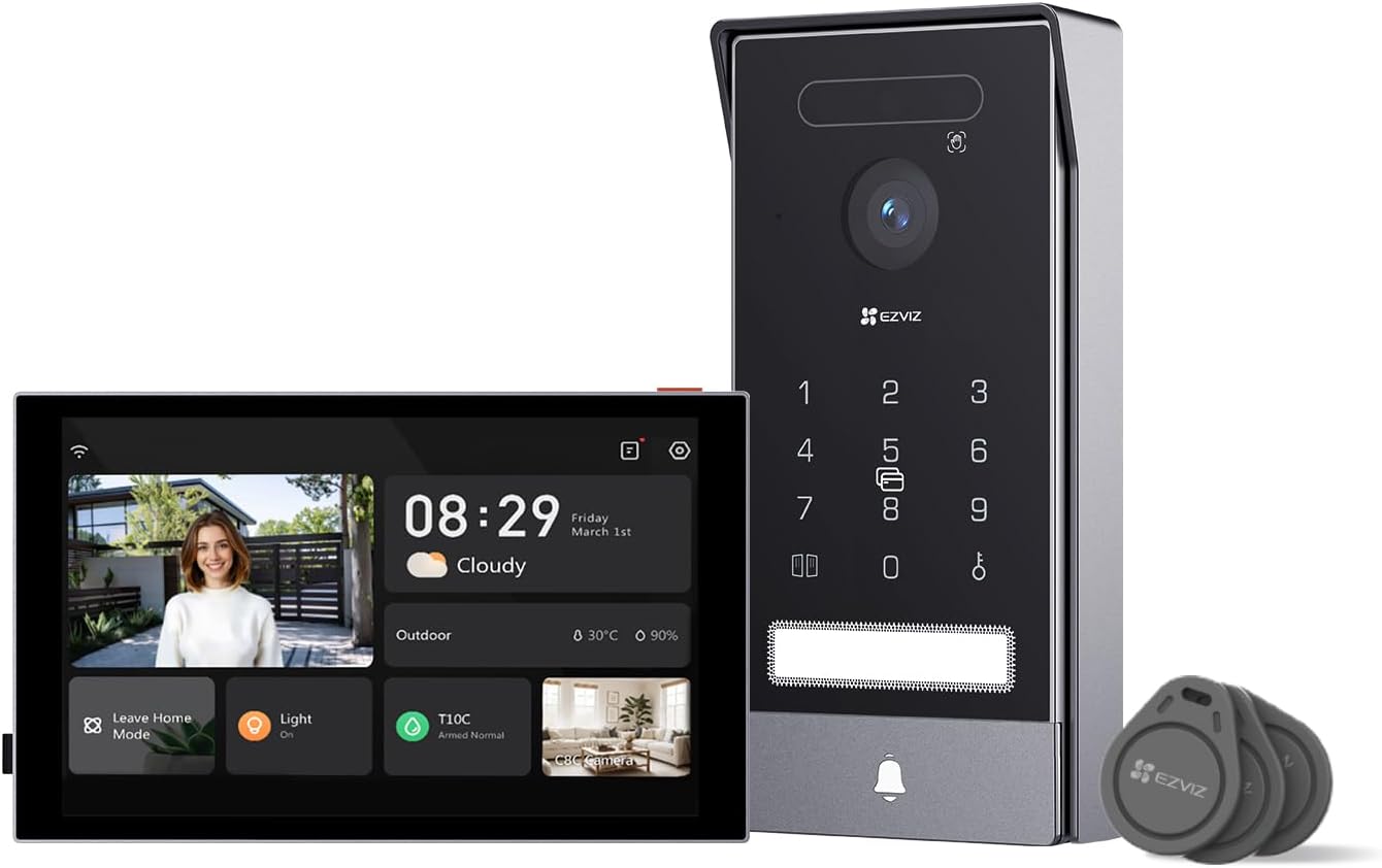 videocamera di sorveglianza Videocamera di sorveglianza 4K con citofono touch e sblocco App HP7 Pro immagine principale