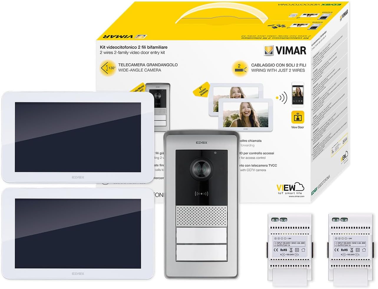prodotto Kit videocitofono multifamiliare WiFi touch vivavoce Vimar immagine 2