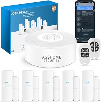 allarme casa Allarme casa wireless AGSHOME, antifurto facile con app e Alexa immagine principale