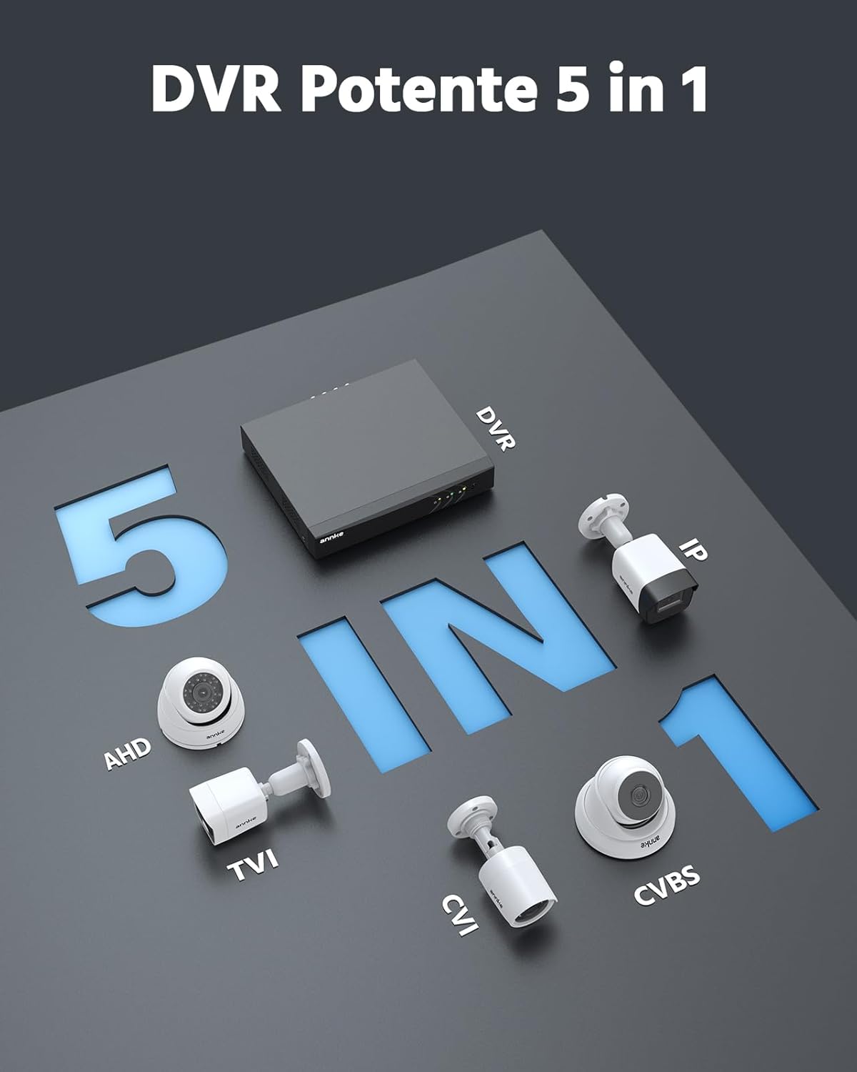 prodotto Kit videosorveglianza 8 canali 3K Lite con AI e 1TB HDD per sicurezza casa immagine 6