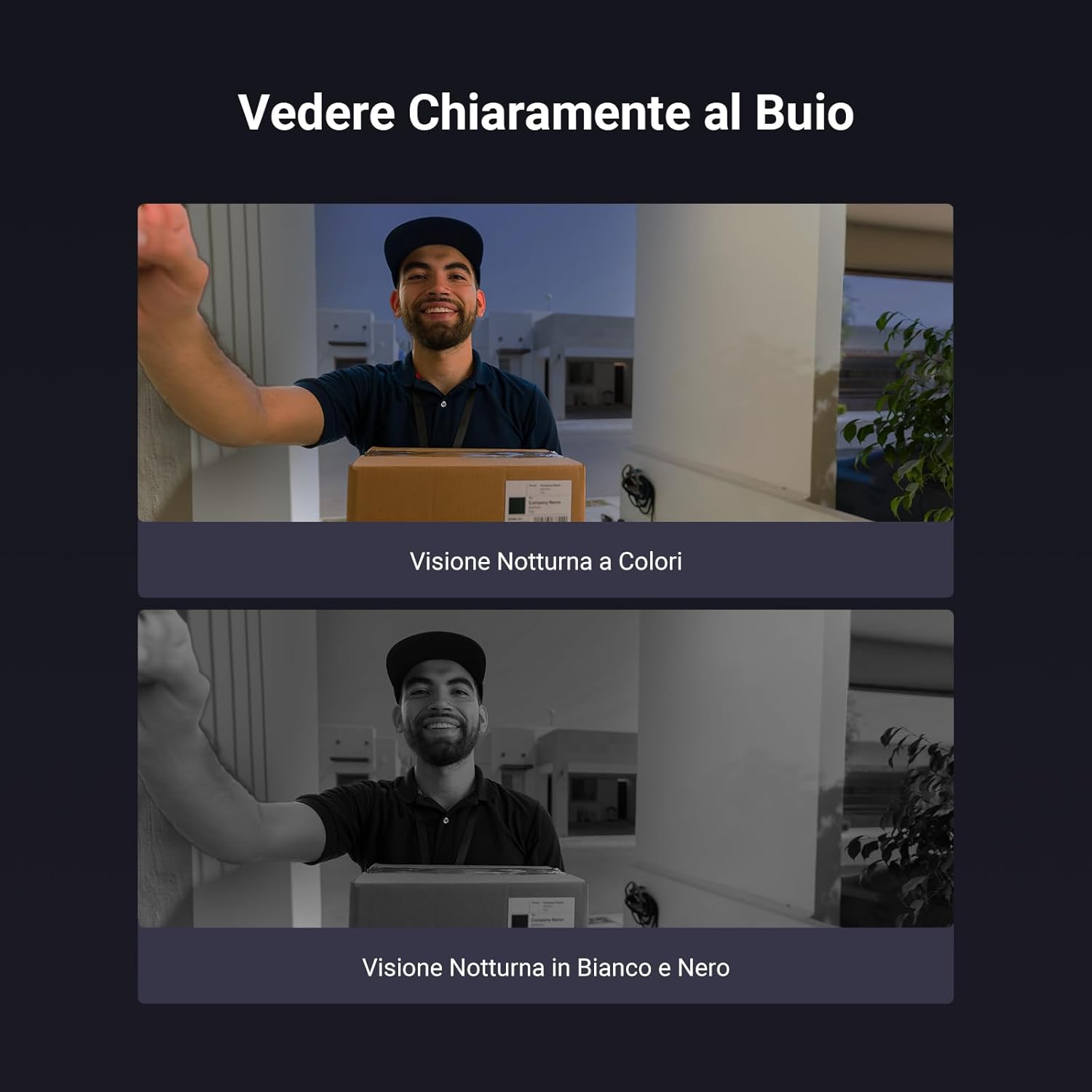 videocamera di sorveglianza Videocamera di sorveglianza 4K con citofono touch e sblocco App HP7 Pro immagine 6