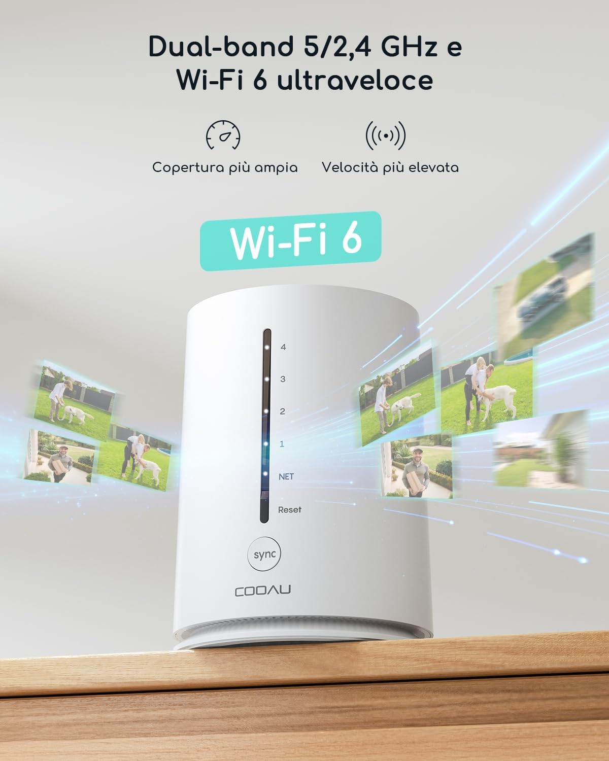 videocamera WiFi dome 4MP Videocamera WiFi dome 4MP esterno con visione notturna a colori immagine 3