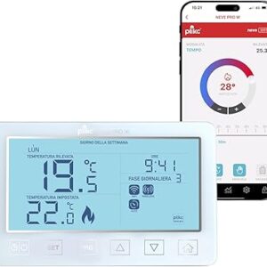 Cronotermostato digitale WiFi Plikc Neve PRO W compatibile Alexa