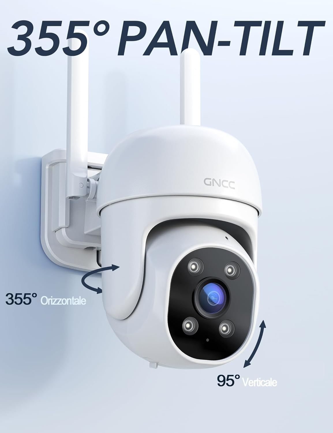 videocamera WiFi Videocamera WiFi esterno 1080P PTZ IP65 – Sicurezza smart e controllo remoto immagine 3