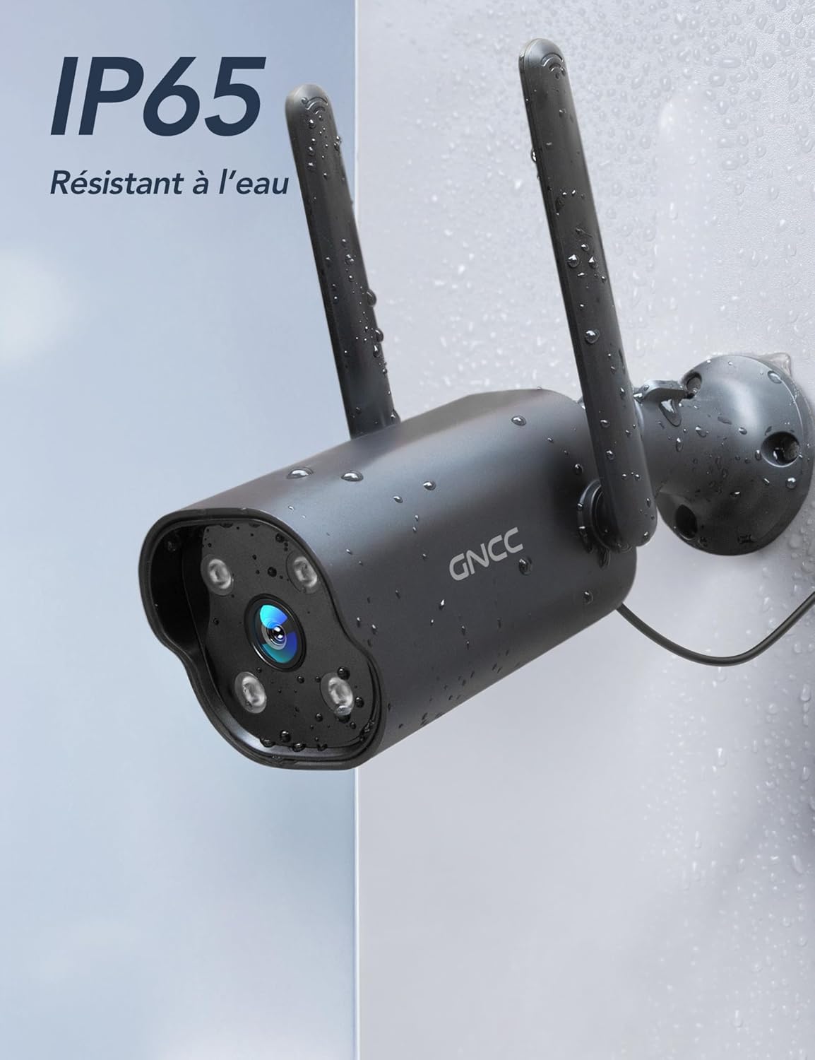 videocamera WiFi Videocamera WiFi da Esterno 2K Grandangolo con Sirena e IP65 immagine 3