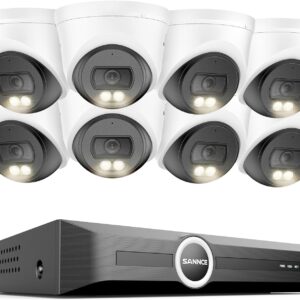 Videocamera PoE 5MP SANNCE con Riconoscimento Intelligente e Visione Notturna