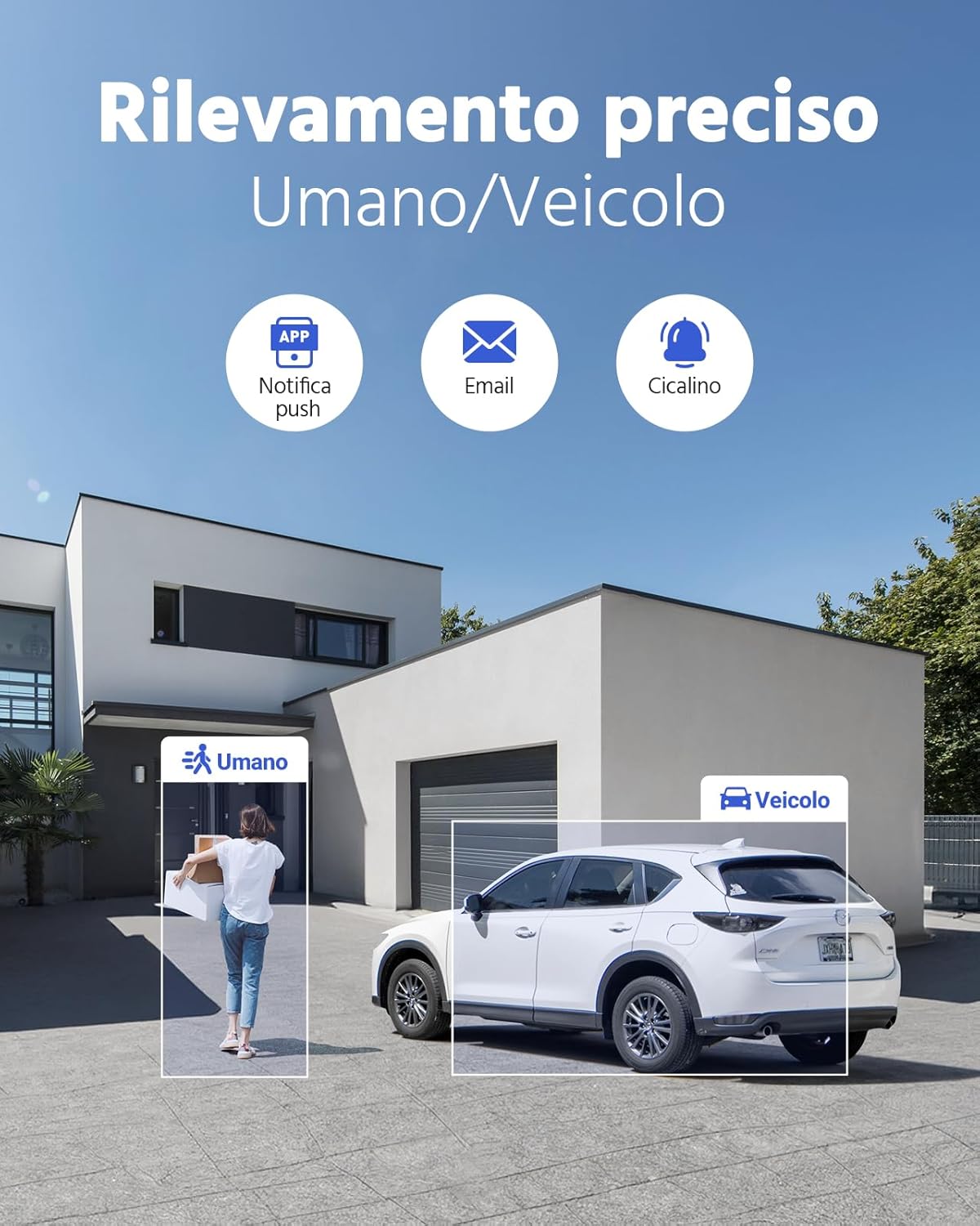 prodotto Kit videosorveglianza 8 canali 3K Lite con AI e 1TB HDD per sicurezza casa immagine 3