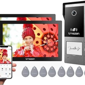 Videocitofono WiFi Smart TMEZON con doppio monitor touch e telecamera esterna