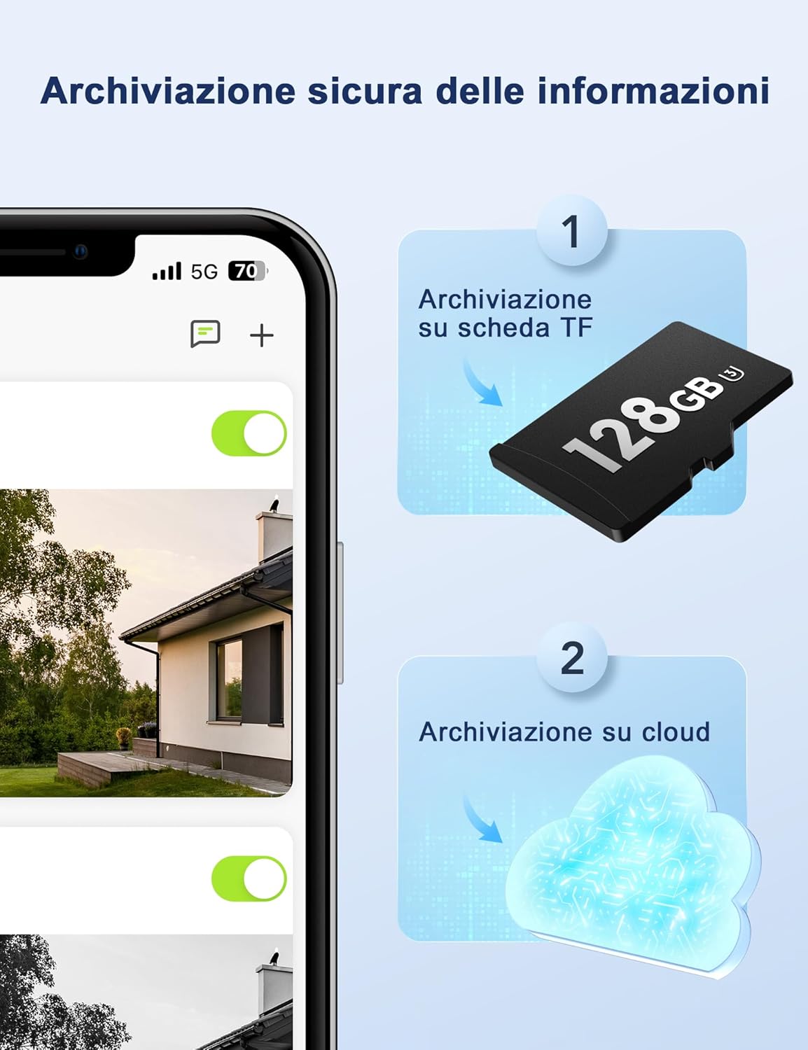 videocamera WiFi Videocamera WiFi esterno 1080P PTZ IP65 – Sicurezza smart e controllo remoto immagine 5