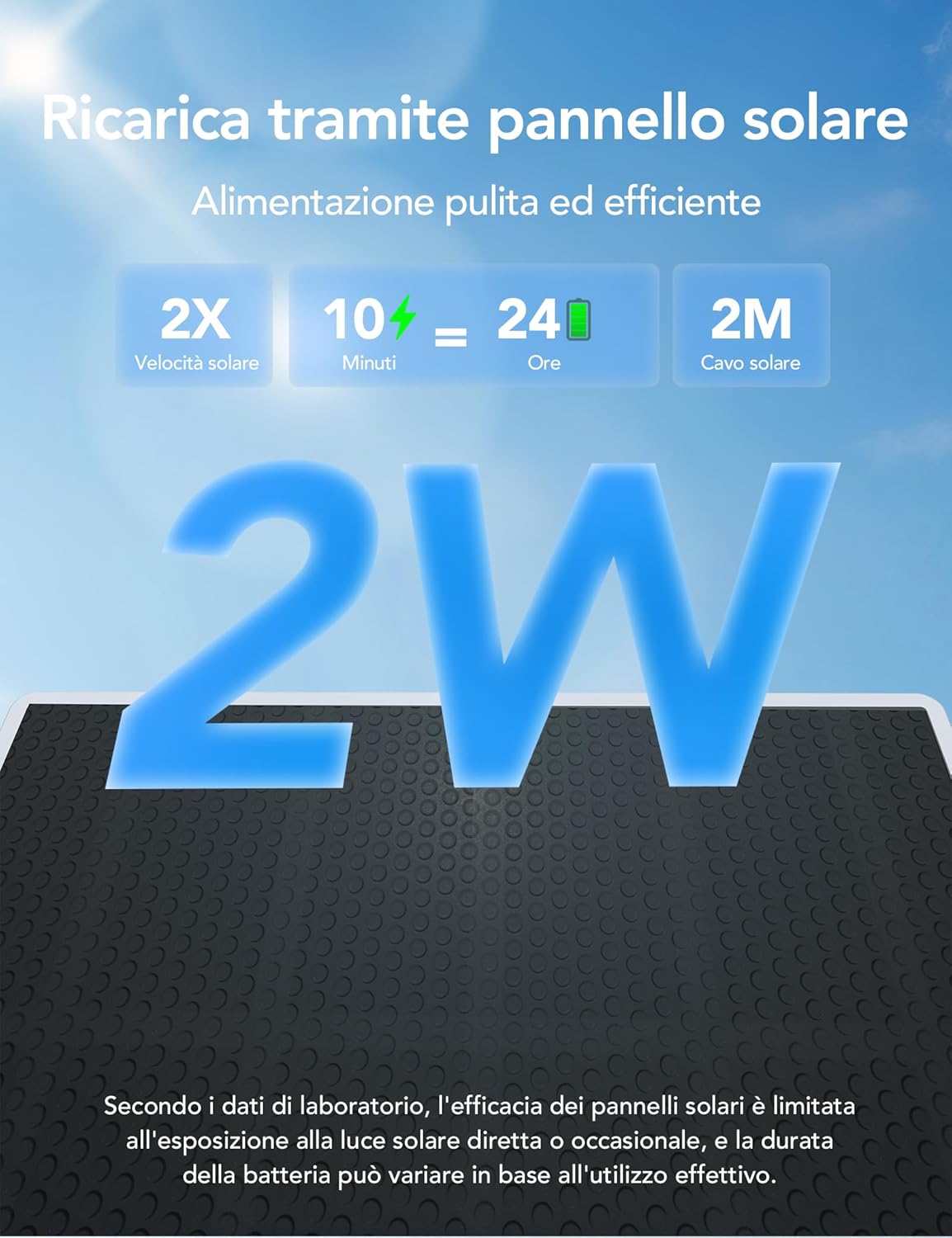 videocamera WiFi Videocamera WiFi Esterno 2K con Batteria e Pannello Solare, Visione Notturna a Colori immagine 6