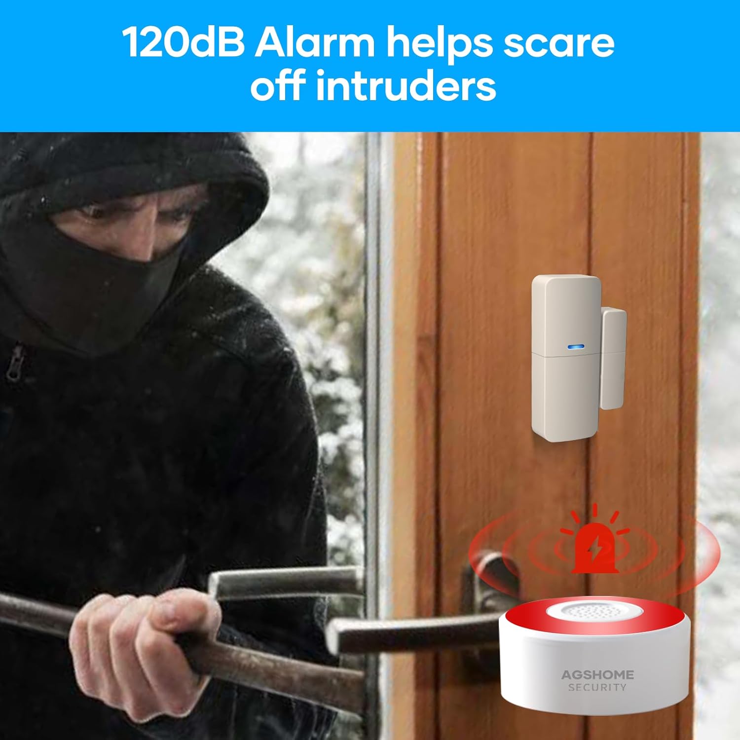 allarme casa Allarme casa wireless AGSHOME, antifurto facile con app e Alexa immagine 3