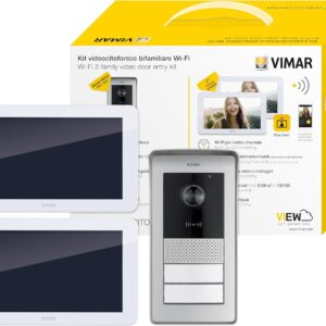 Kit videocitofono multifamiliare WiFi touch vivavoce Vimar