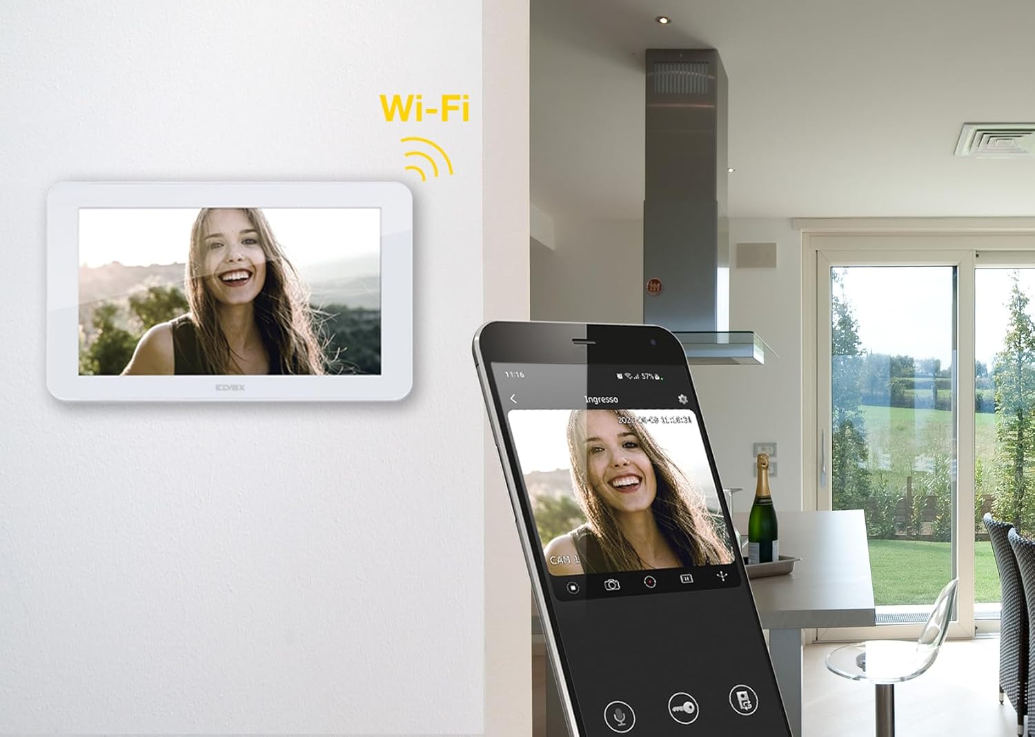 prodotto Kit videocitofono multifamiliare WiFi touch vivavoce Vimar immagine 5
