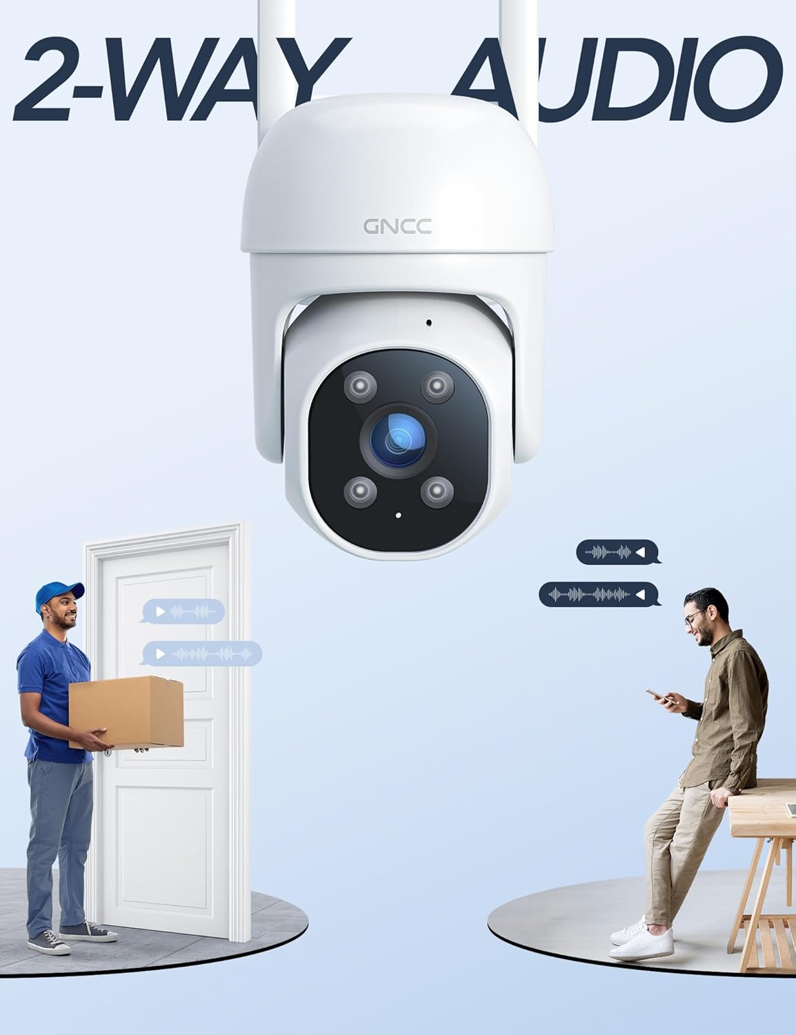 videocamera WiFi Videocamera WiFi esterno 1080P PTZ IP65 – Sicurezza smart e controllo remoto immagine 6