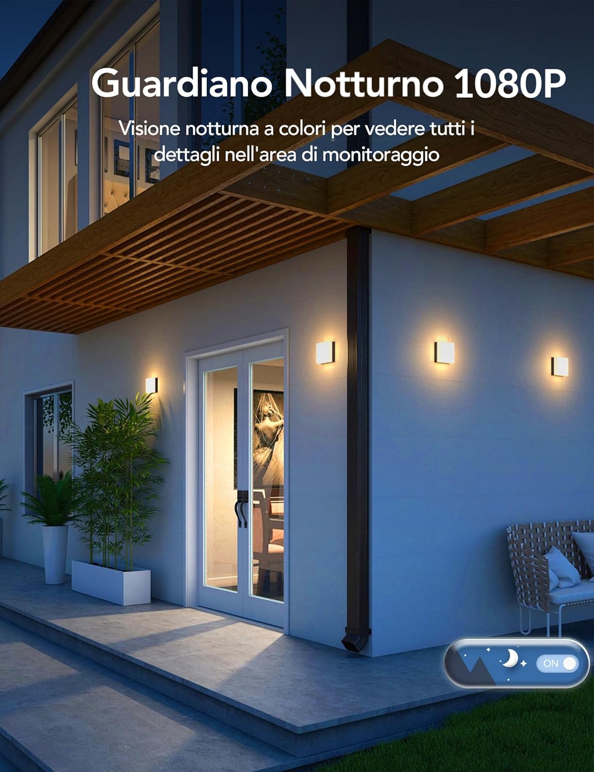 videocamera WiFi 2MP Videocamera WiFi 2MP per Esterno con Pannello Solare e PTZ 360° immagine 4