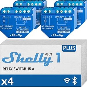 Shelly Plus 1 Interruttore Intelligente WiFi per Domotica Garage