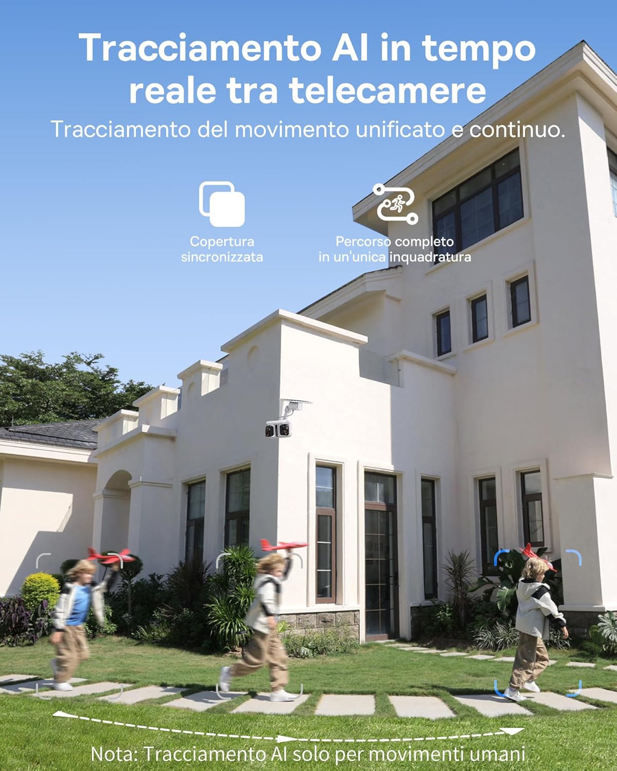 videocamera di sorveglianza Baseus Security X1 Pro videocamera di sorveglianza esterna 300° immagine 3