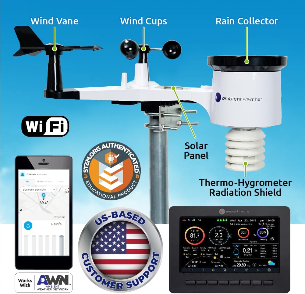 Ambient Weather WS2000 Stazione Meteo Smart WiFi Professionale 2