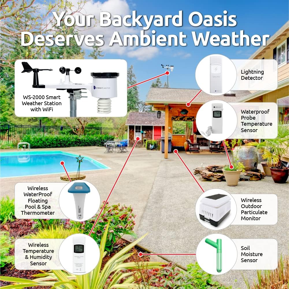 Ambient Weather WS2000 Stazione Meteo Smart WiFi Professionale 6