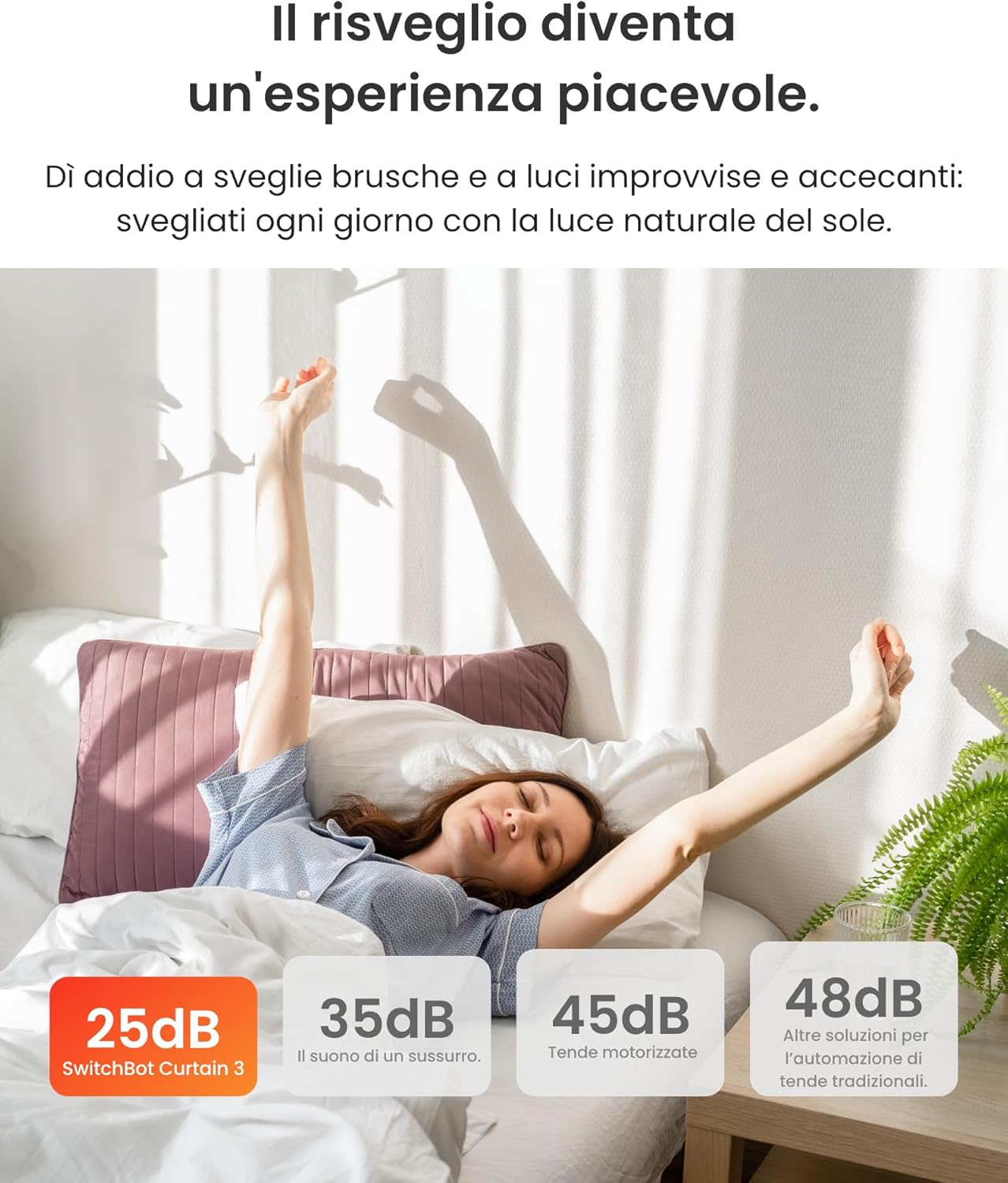Apri tende intelligente WiFi con app e controllo vocale per casa smart 4