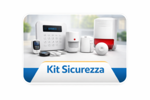 Kit sicurezza casa con centrale e sensori