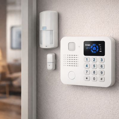 Sistema di allarme casa wireless con sensori e centrale antifurto